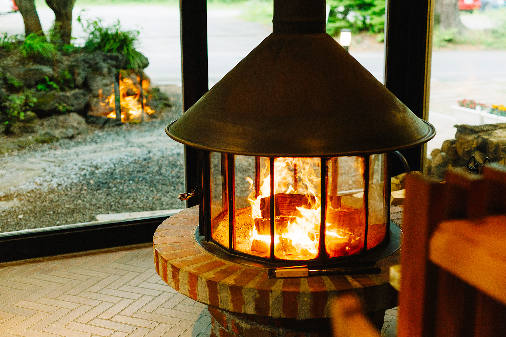 レトロな暖炉
